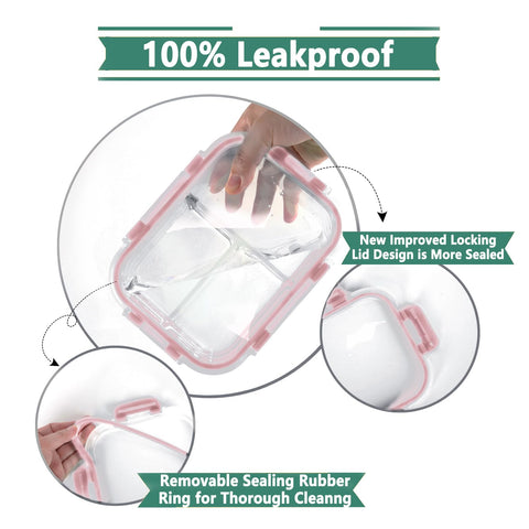 HOMBERKING vidrio borosilicato resistente apto para microondas y congelador.