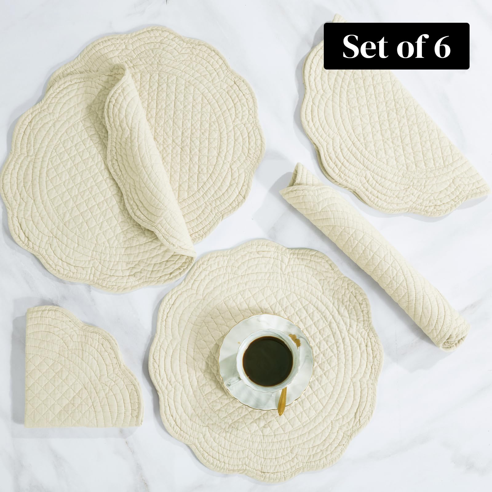 Manteles de algodón 100% con relleno de microfibra HOMBYS, tacto suave y protección extra.