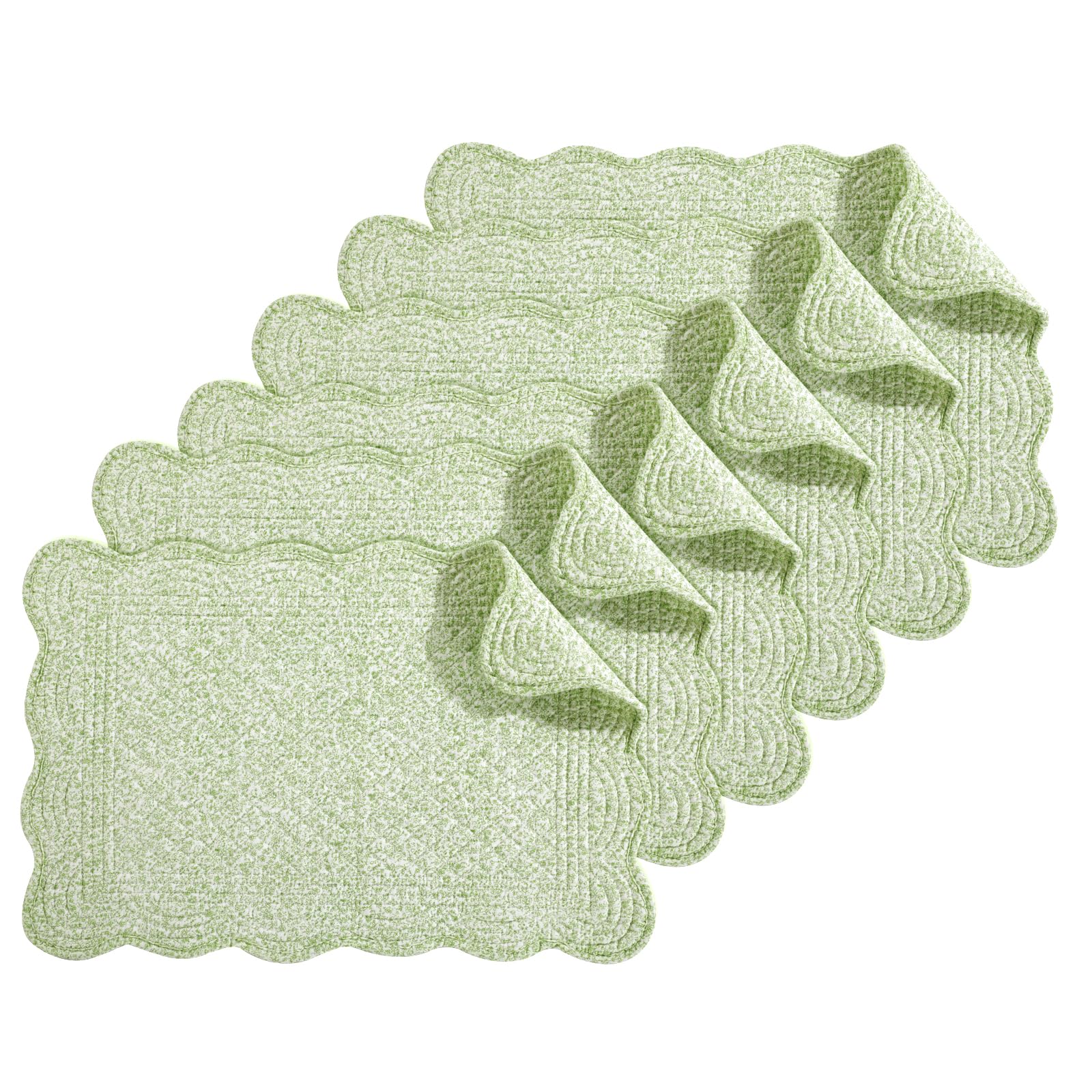 HOMBYS salvamanteles acolchado, set de 6, protección suave para la mesa.