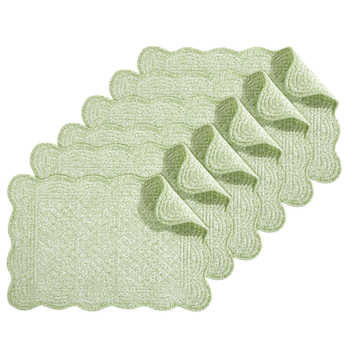 HOMBYS salvamanteles acolchado, set de 6, protección suave para la mesa.