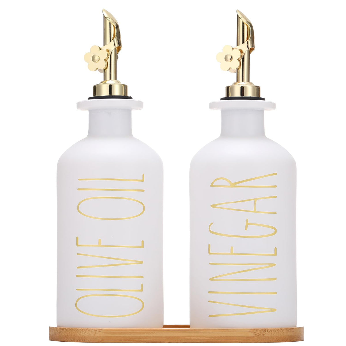 Homcdaly aceitera de vidrio 350 ml, para verter con precisión