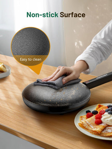 HomCozy control automático de temperatura evita quemaduras y cocina de forma uniforme.