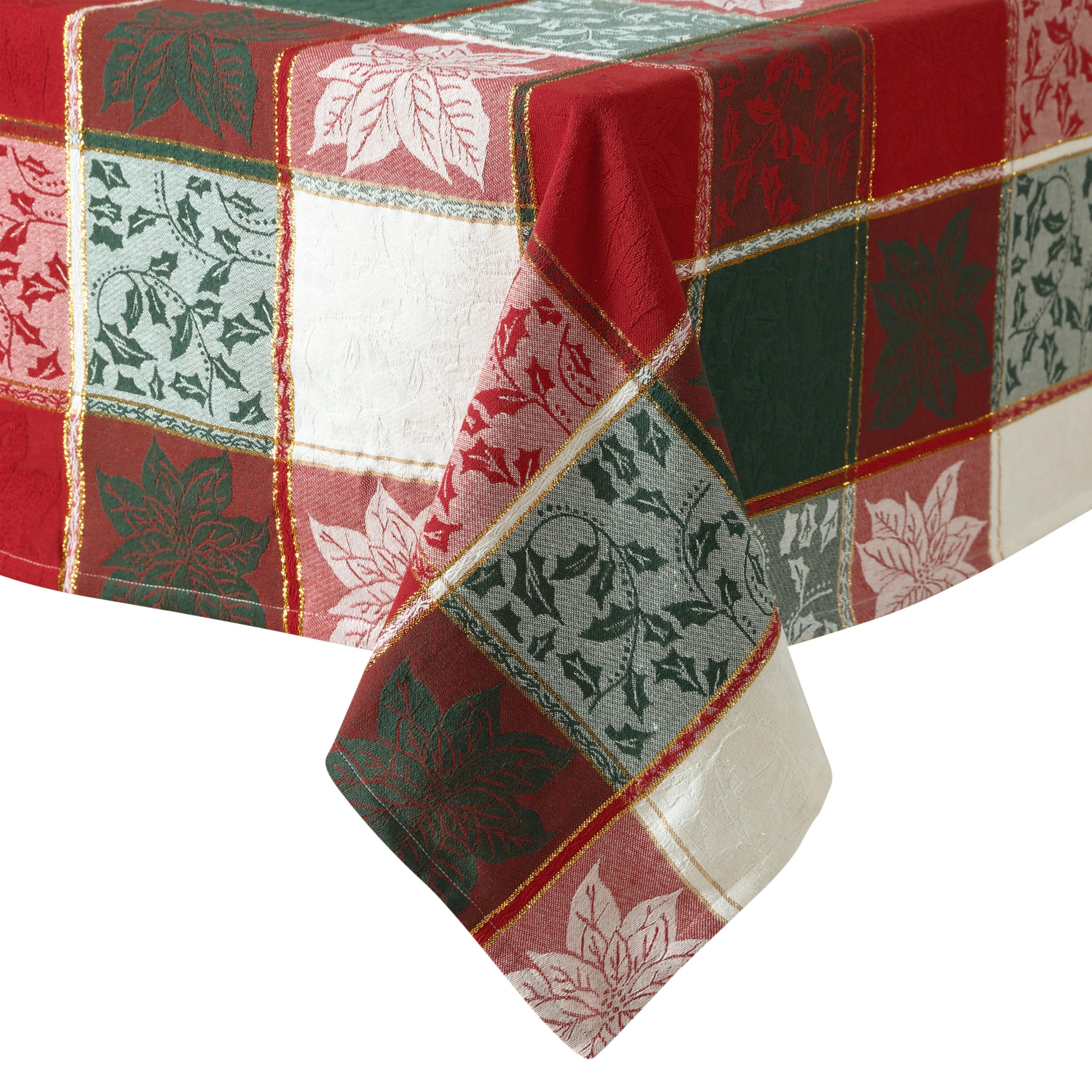 Mantel Home Bargains Plus con borde dorado