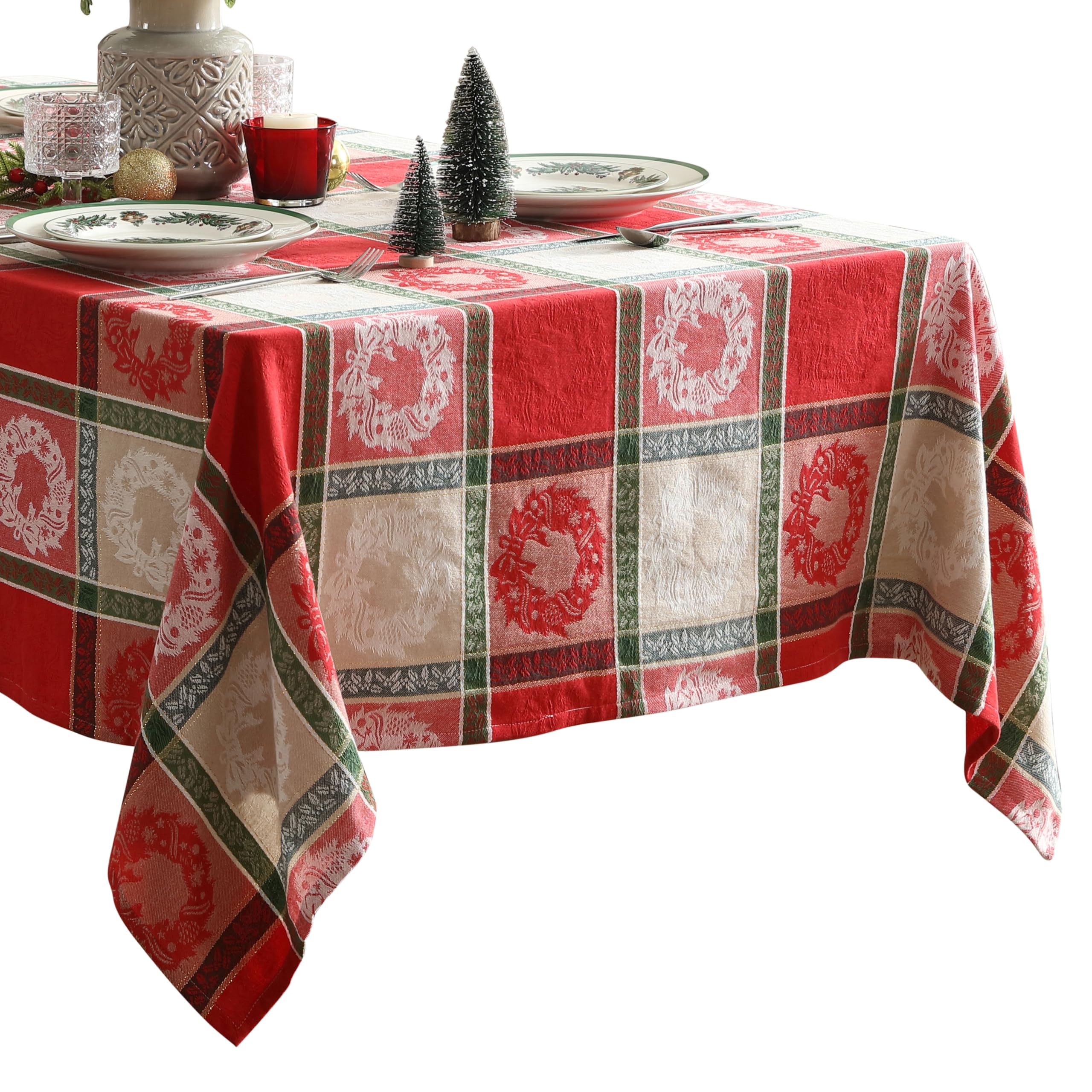 Mantel Home Bargains Plus con capacidad para 10-12 comensales.