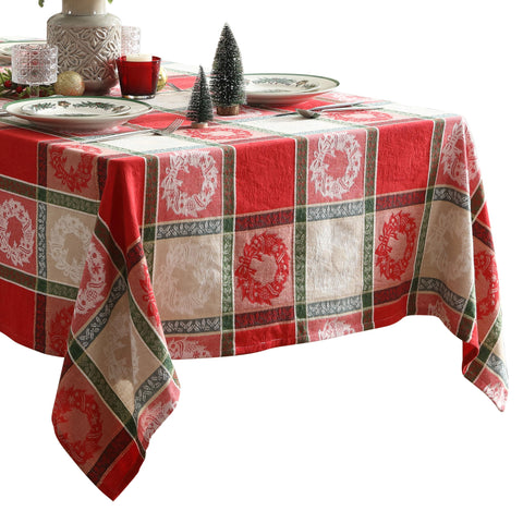 Mantel Home Bargains Plus con capacidad para 10-12 comensales.