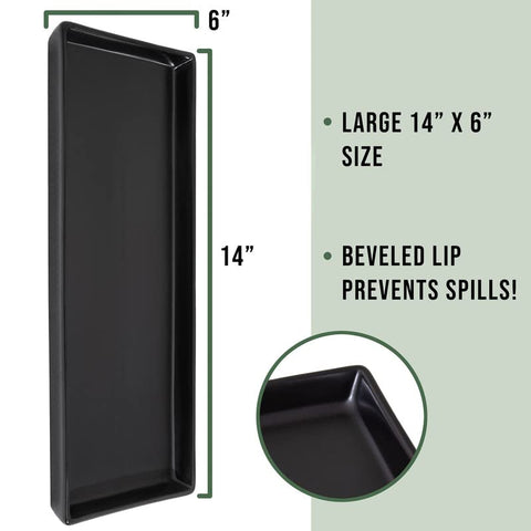 Home Beets bandeja rectangular mate negro ideal para degustación