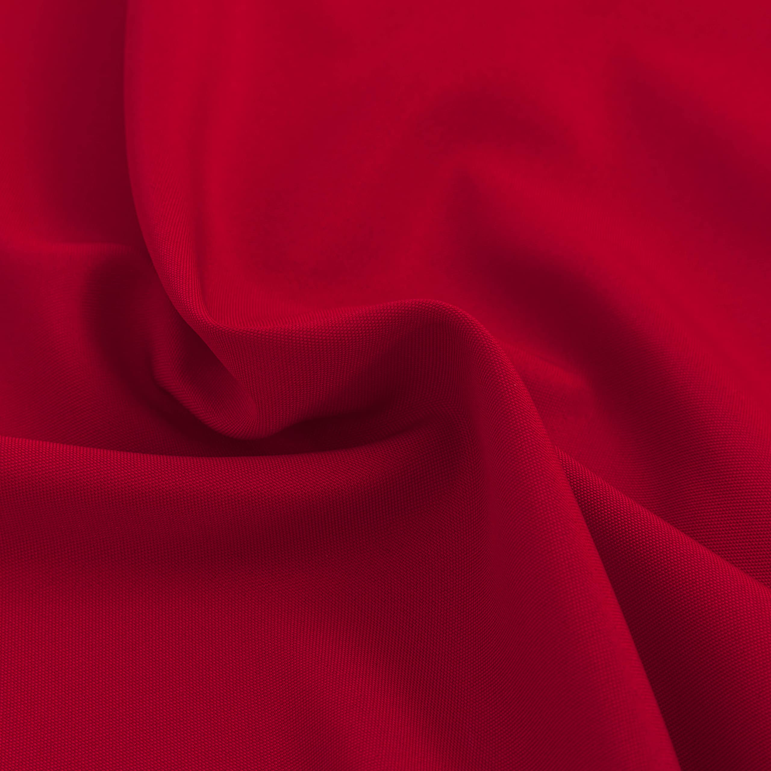 Mantel rojo Home Brilliant para uso diario, planchado suave