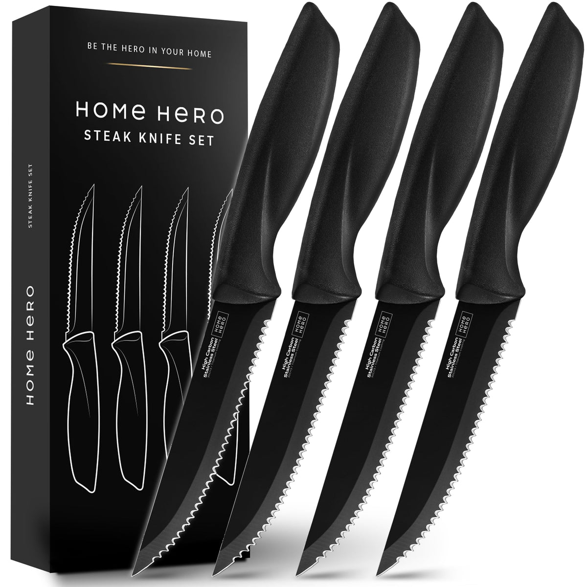 Home Hero set de cuchillos para bistec con corte eficiente