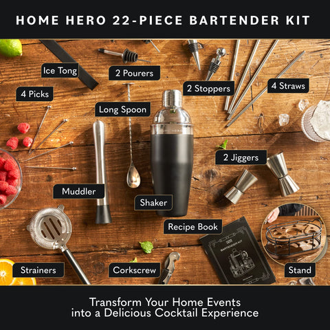 Home Hero soporte-madera-bar exhibe herramientas con elegancia y orden.