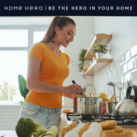 Home Hero soporte organizador mantiene todo al alcance en la cocina.