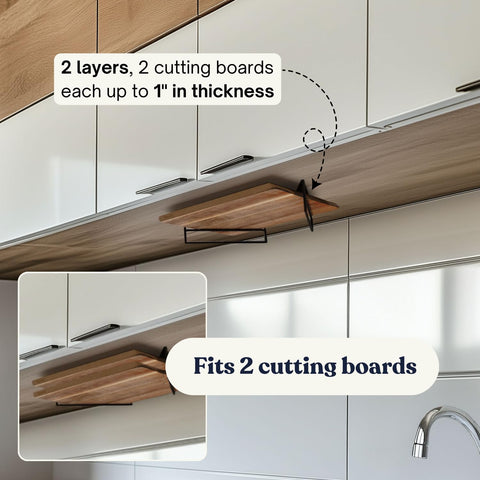 Home in Bold: instalación sencilla bajo gabinete con hardware incluido.