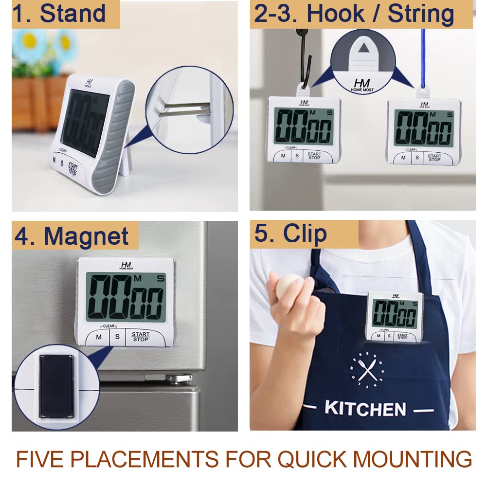 HOME MOST temporizador alarma clara y audible para cocina o estudio