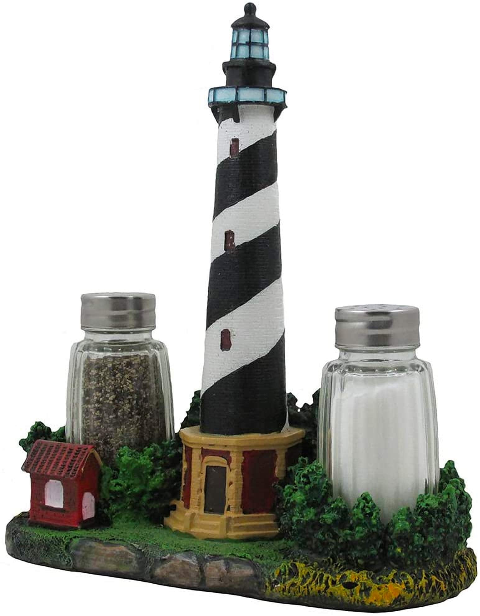 Home 'n Gifts acabado blanco y negro, faro Cape Hatteras para mesa