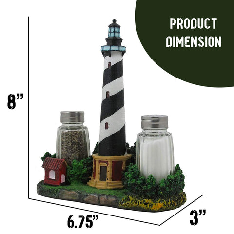 Home 'n Gifts juego salero pimienta faro Cape Hatteras, adorno náutico