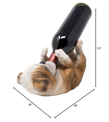 Home n Gifts Regalo ideal para amantes de perros con portabotellas Bulldog.