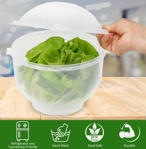 Contenedor de vegetales transparente de Home-X para ver la frescura.