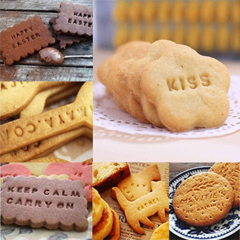 Home-X sellos símbolos fondant para diseños creativos en dulces