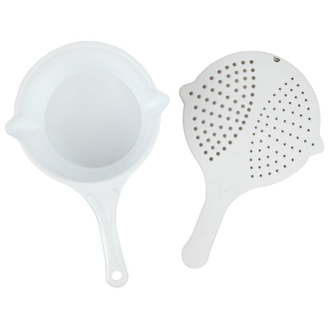 Home-X tapa filtradora con drenaje ajustable para controlar líquidos.
