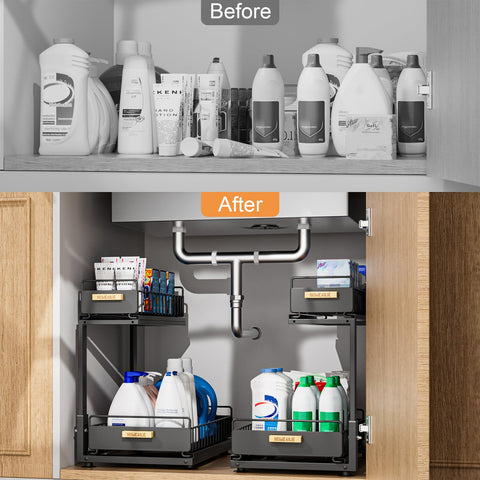 HOMEAILIE Uso multifuncional en cocina, baño o lavandería para ordenar.