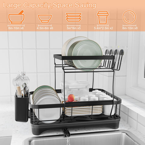 HOMEBOSILY alta capacidad familiar para vajilla variada.