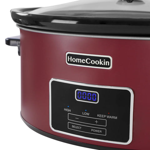 HOMECOOKIN Tapa de cristal de la olla lenta para vigilar cocción