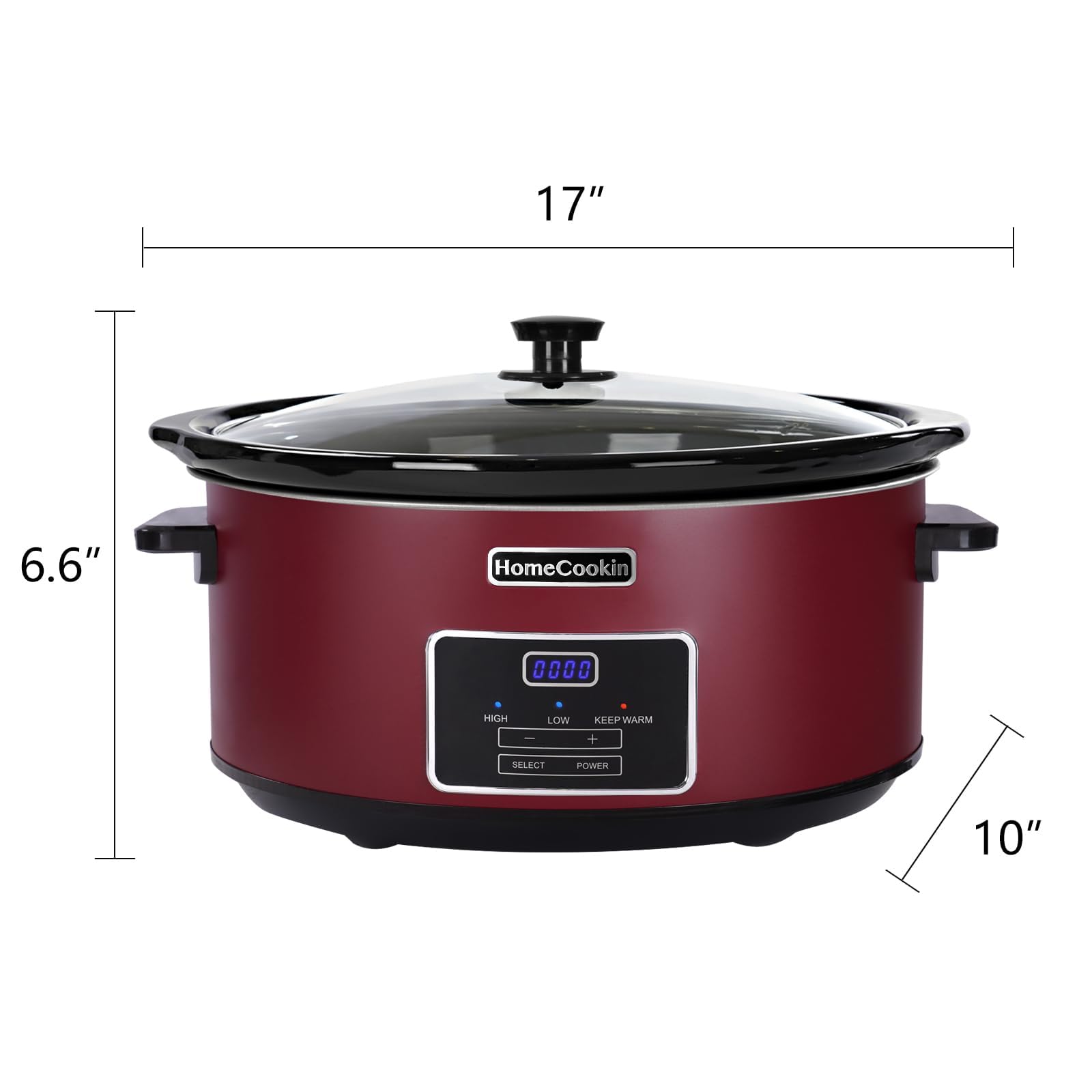HOMECOOKIN Olla lenta de uso múltiple para sellar, saltear y guisar
