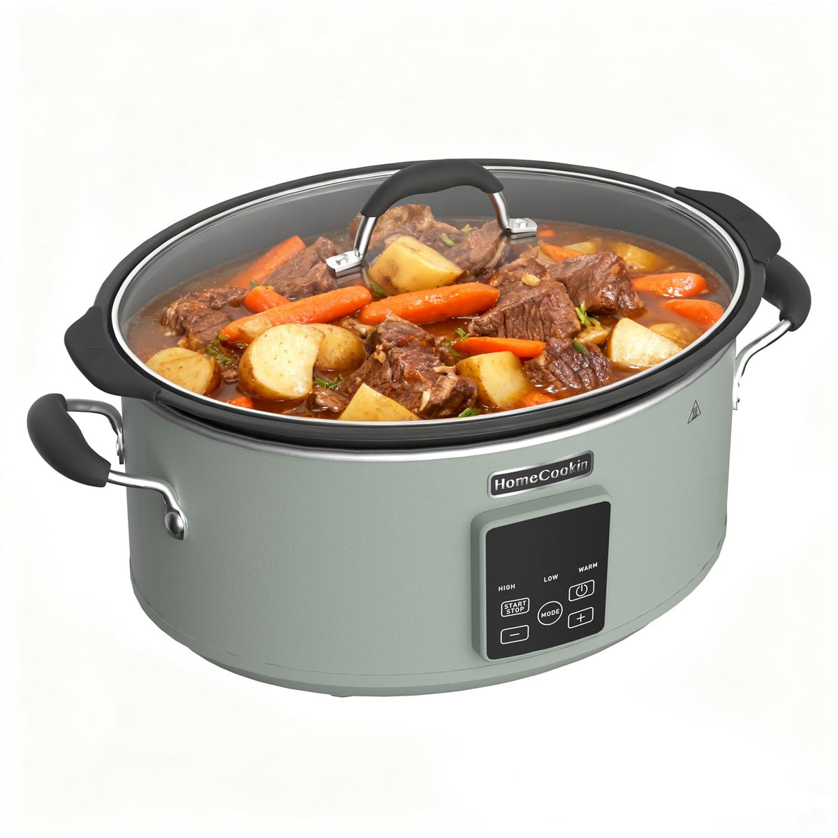 HOMECOOKIN olla de cocción lenta con capacidad de 10 cuartos para reuniones grandes