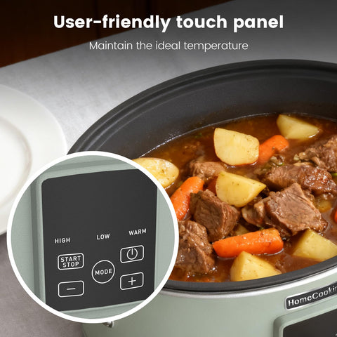 HOMECOOKIN olla oval removible para servir y limpiar con facilidad