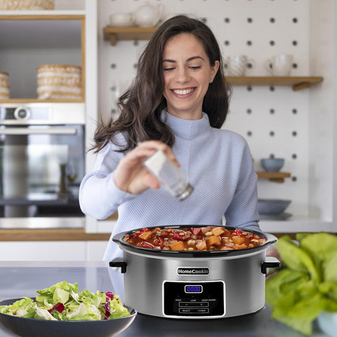 Olla lenta HOMECOOKIN, ideal para 8 o más comensales
