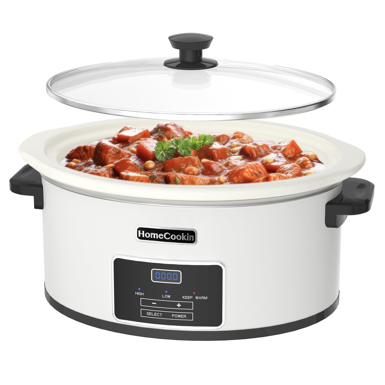HOMECOOKIN olla lenta ovalada para carnes grandes, ideal para familias.