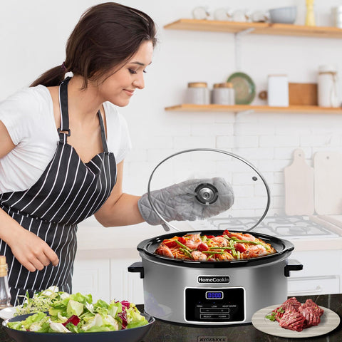 Olla lenta HOMECOOKIN, usos versátiles para guisos y pastas