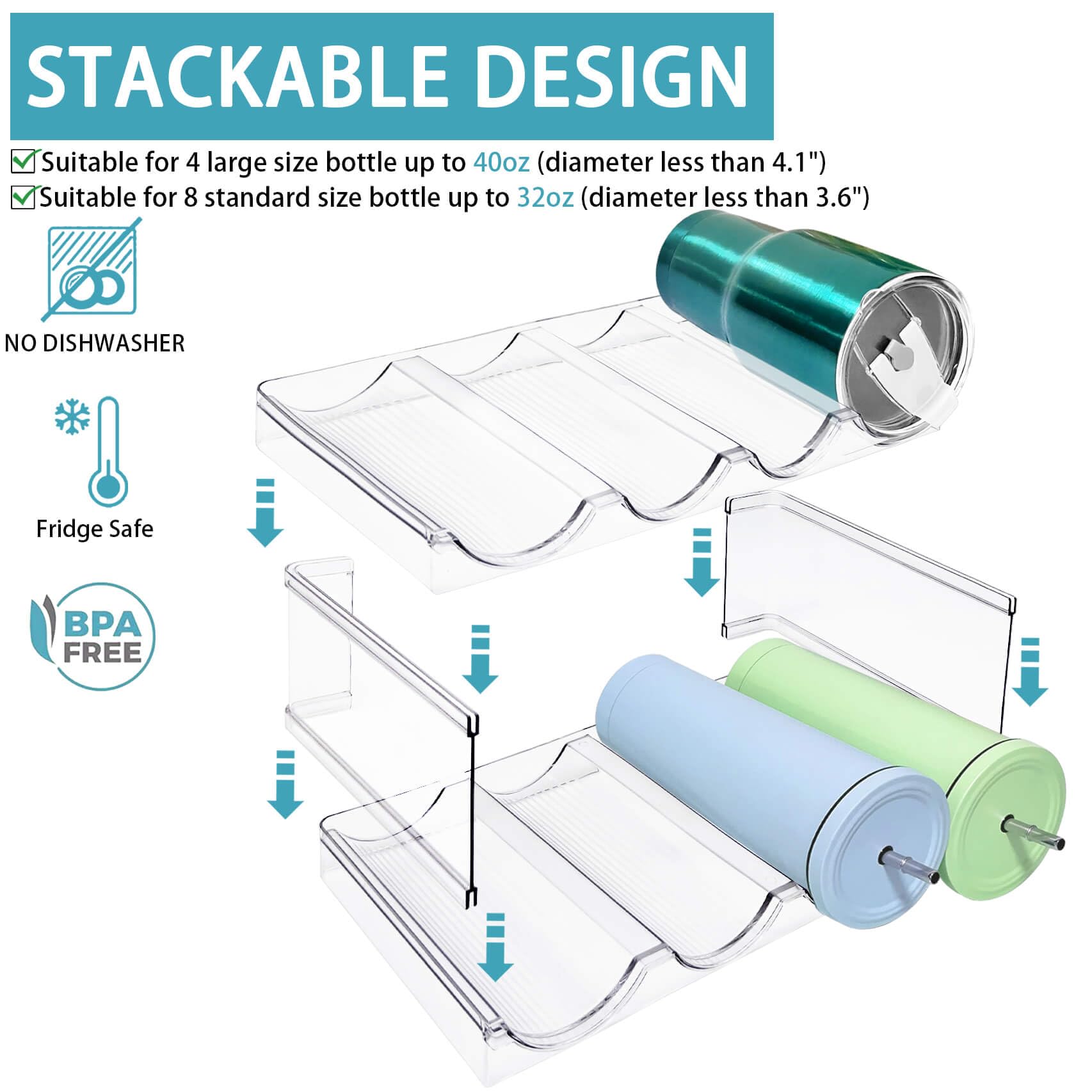 Homecor capacidad para 16 botellas en un conjunto compacto