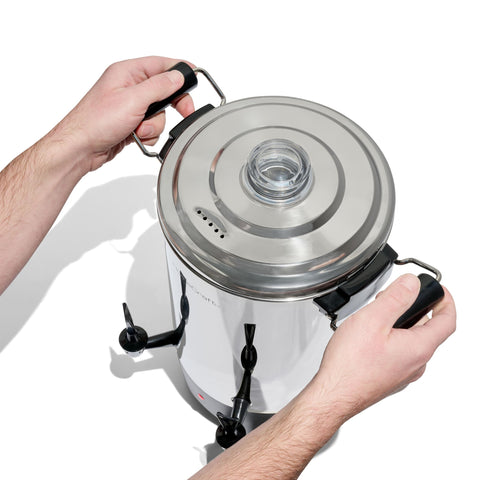 HomeCraft urna para bebidas calientes, servicio compartido sin goteo para grupos.