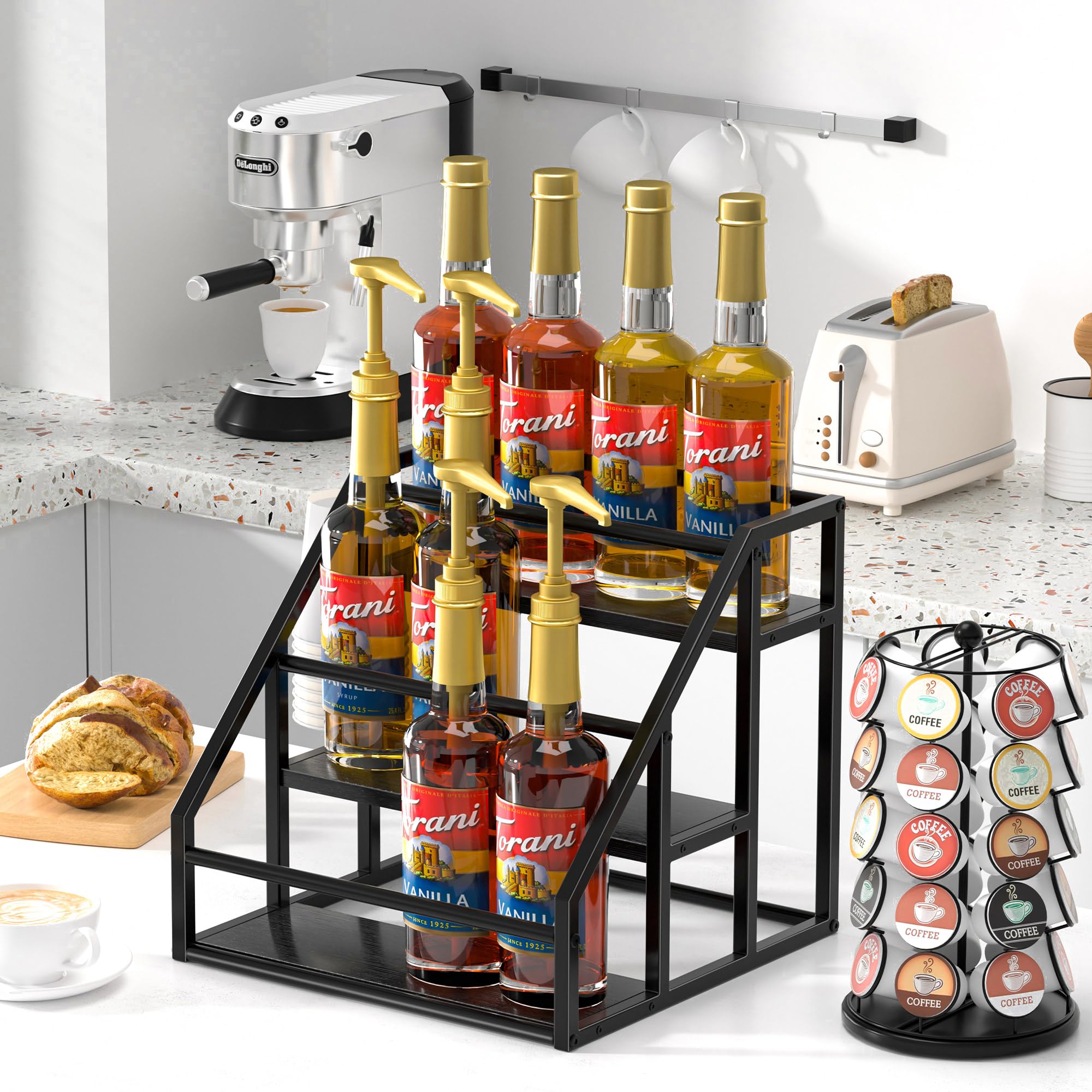 Homedawn diseño con soporte para taza integrado para café
