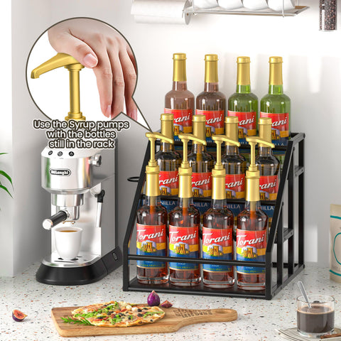 Homedawn soporte para botellas de jarabe de 750 ml, estable y cómodo
