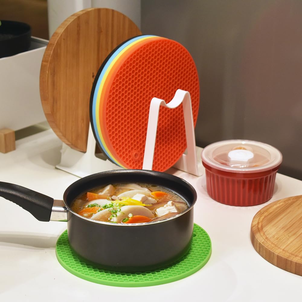 HomEdge posavasos silicona, diseño panal, ofrecen mayor agarre y estabilidad