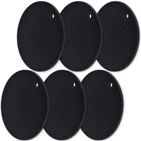 homEdge salvamanteles redondo de 18 cm con 6 piezas para proteger la mesa