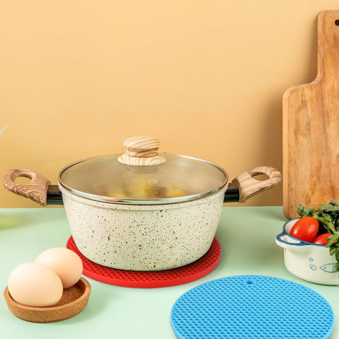 HomEdge trivet silicona, fácil de limpiar y apto para lavavajillas.