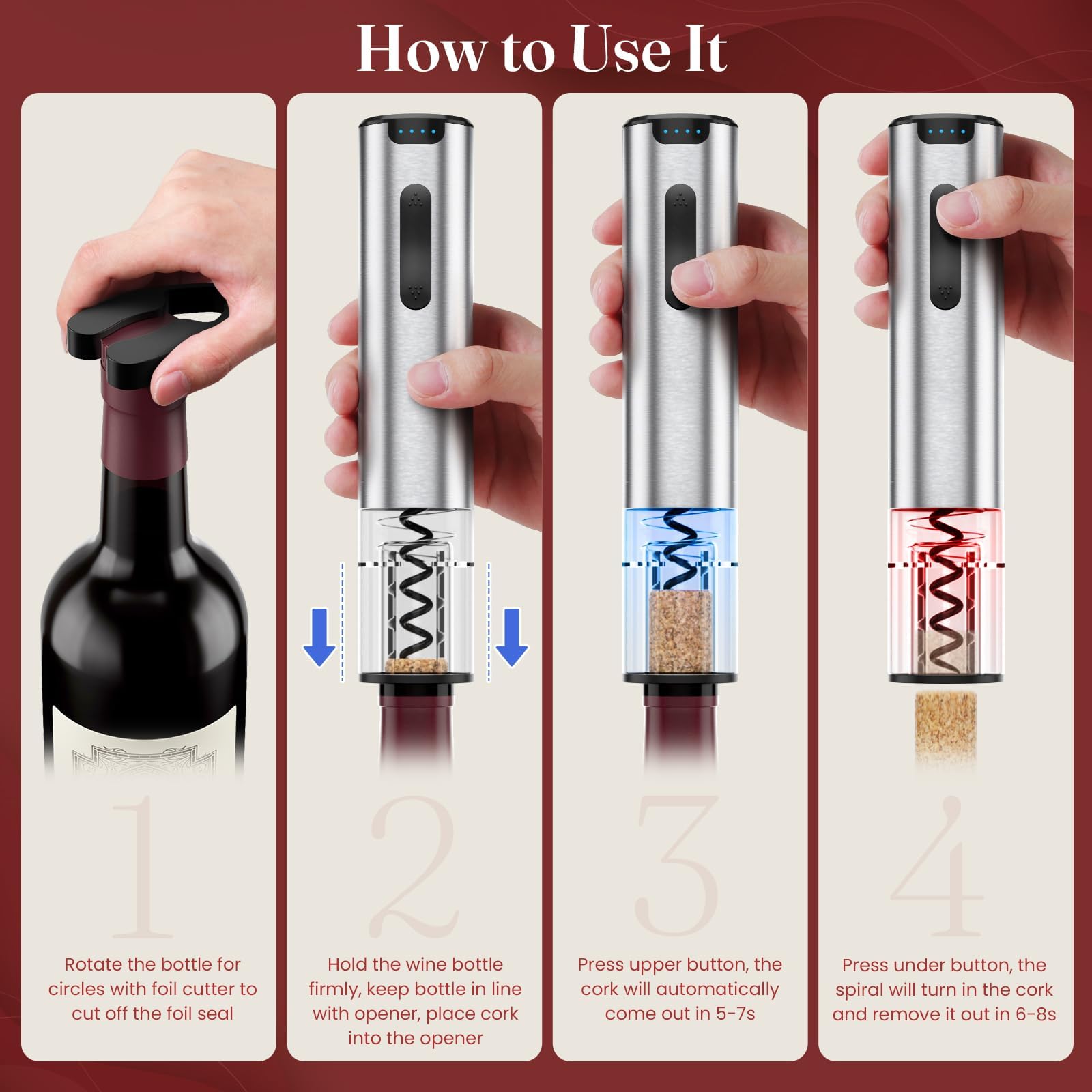 HomeHacks vertedor de vino reduce goteos y sirve con precisión.
