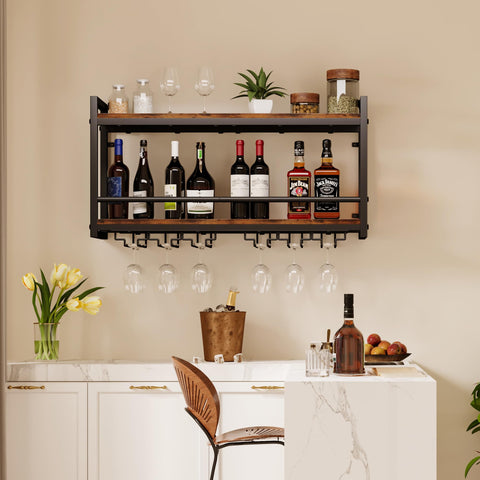 Homeiju espacio de almacenamiento versatil para organizar botellas y copas