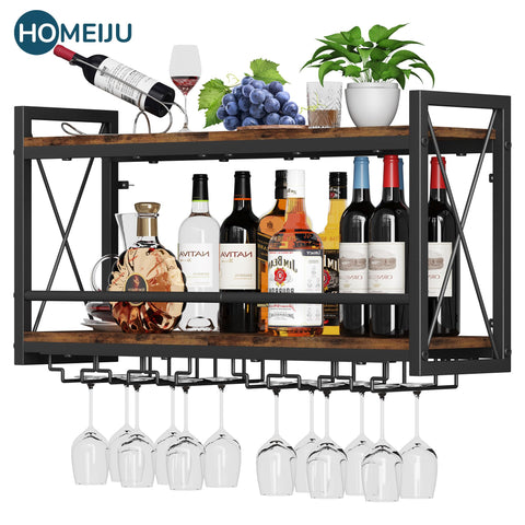 Homeiju presentacion elegante de botellas y copas para reuniones