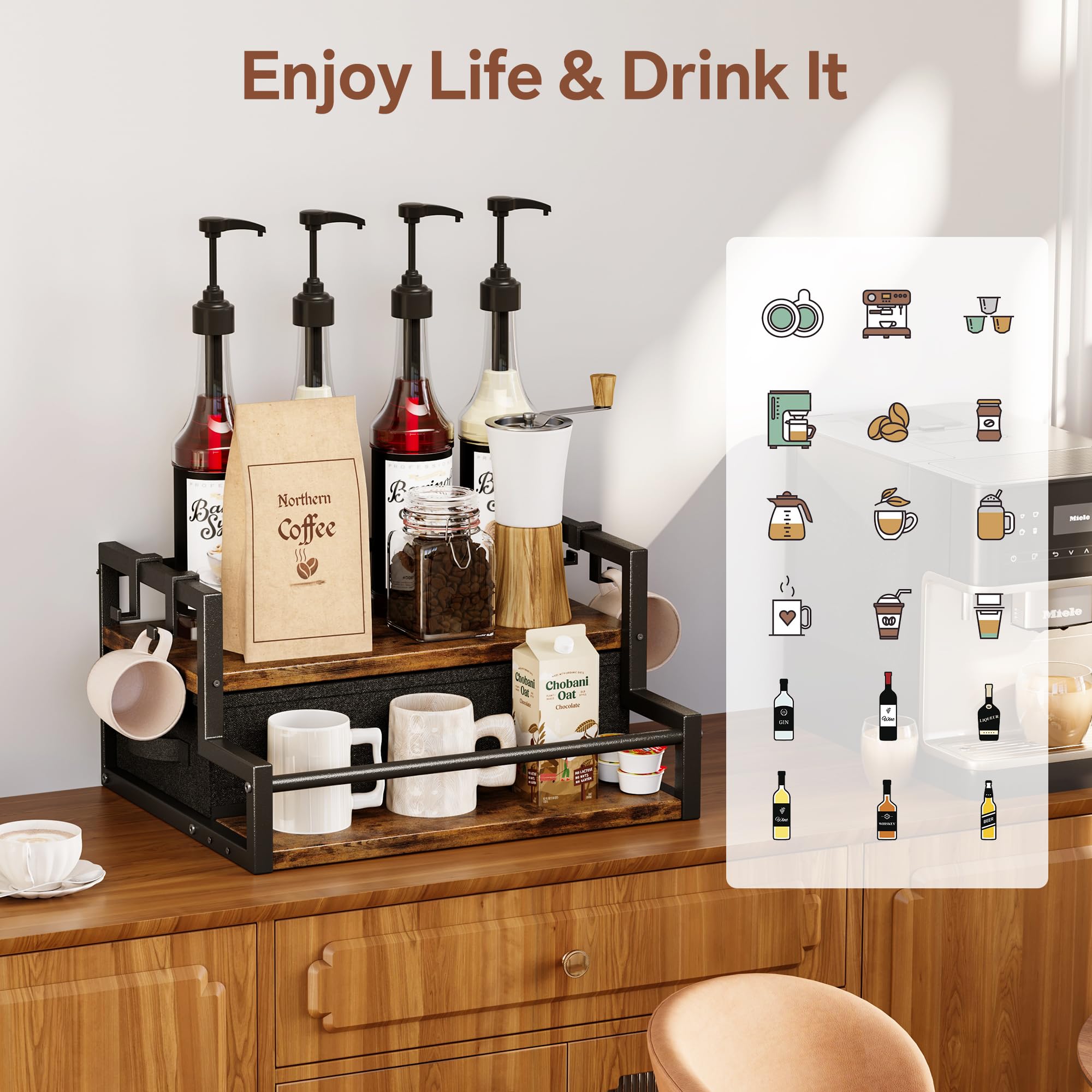 Uso multifuncional de Homeiju para cocina, bar y baño.