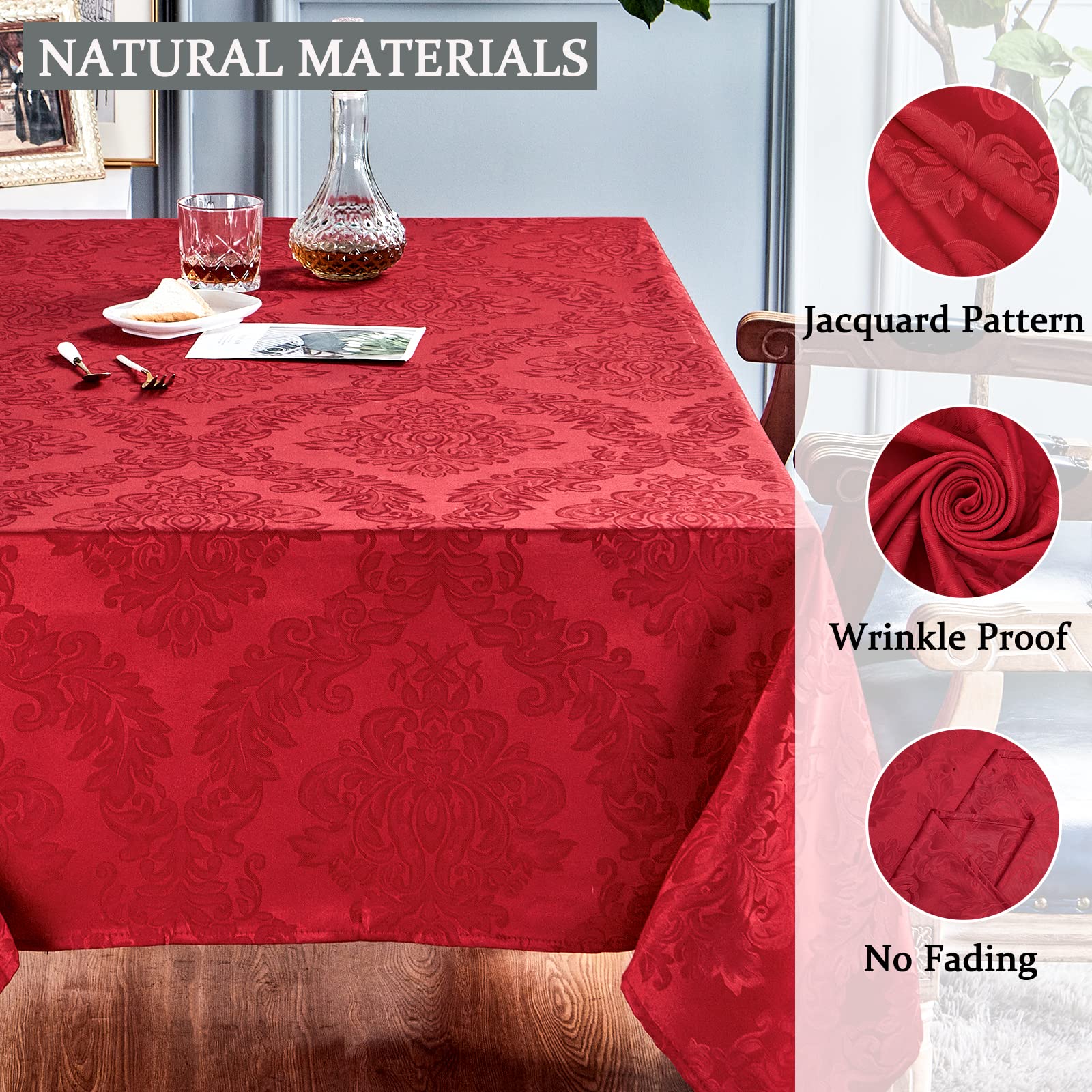Mantel lavable HomeJoy de poliéster limpieza rápida tras la cena