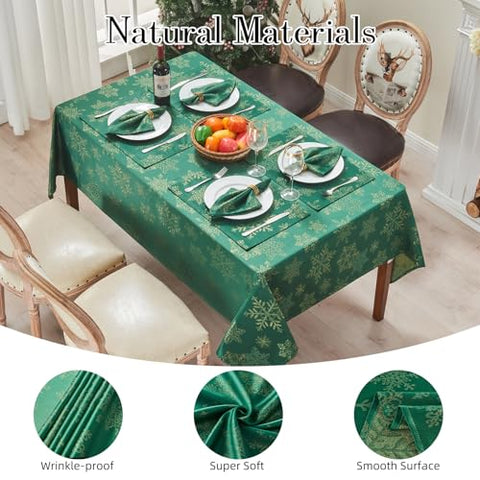 Mantel HomeJoy de tela resistente a manchas para cenas.