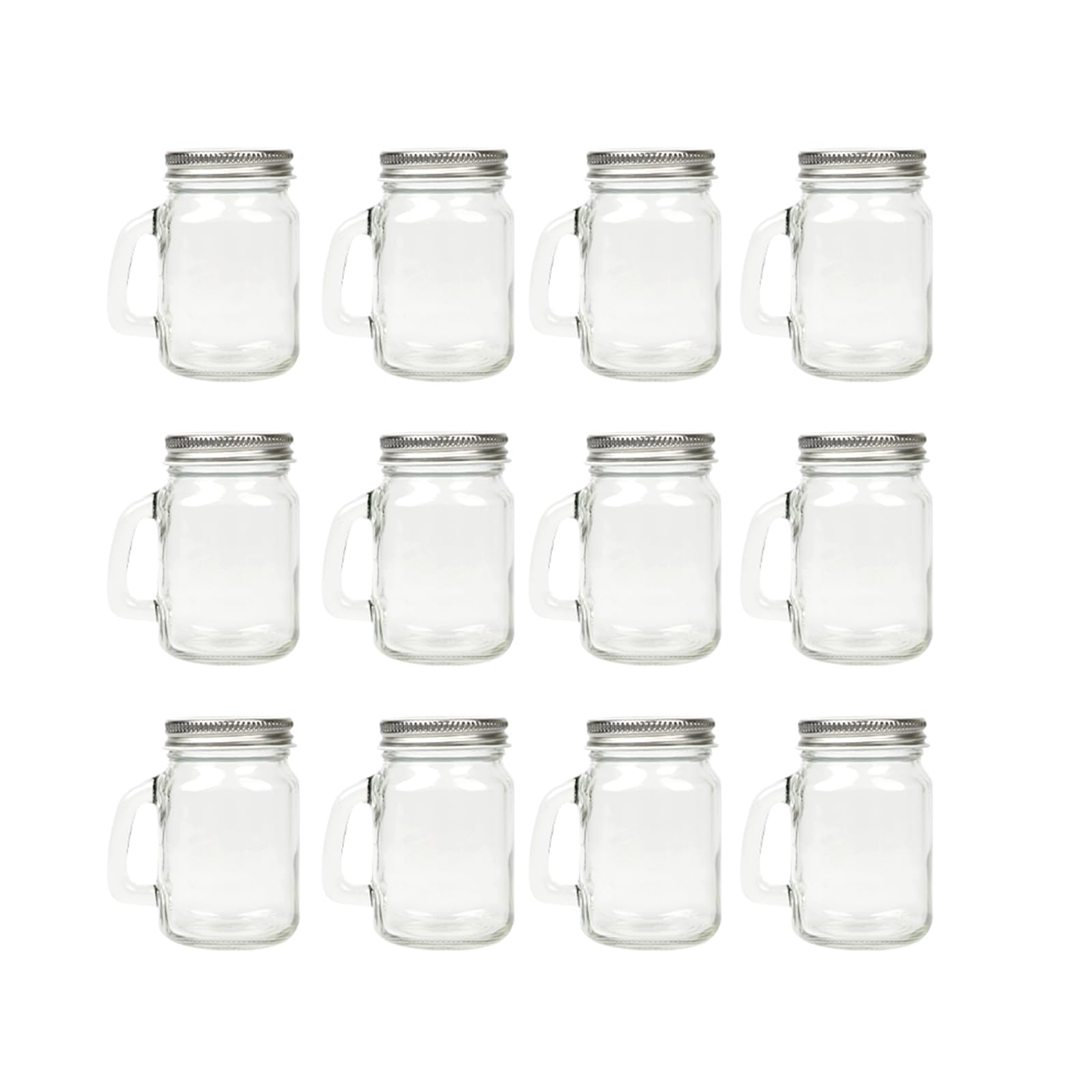 Homelike Style tarro mason mini con asa, compacto y práctico para bebidas