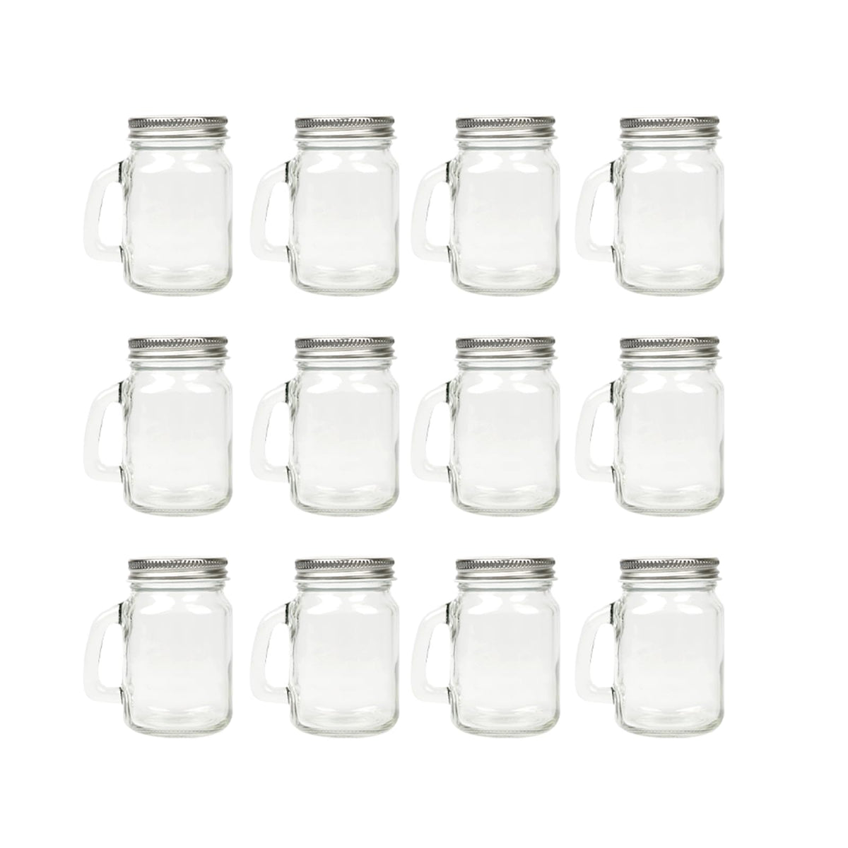 Homelike Style tarro mason mini con asa, compacto y práctico para bebidas