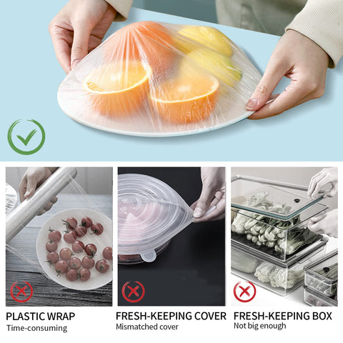 Homelove almacenamiento cocina ordenada con tapas reutilizables.