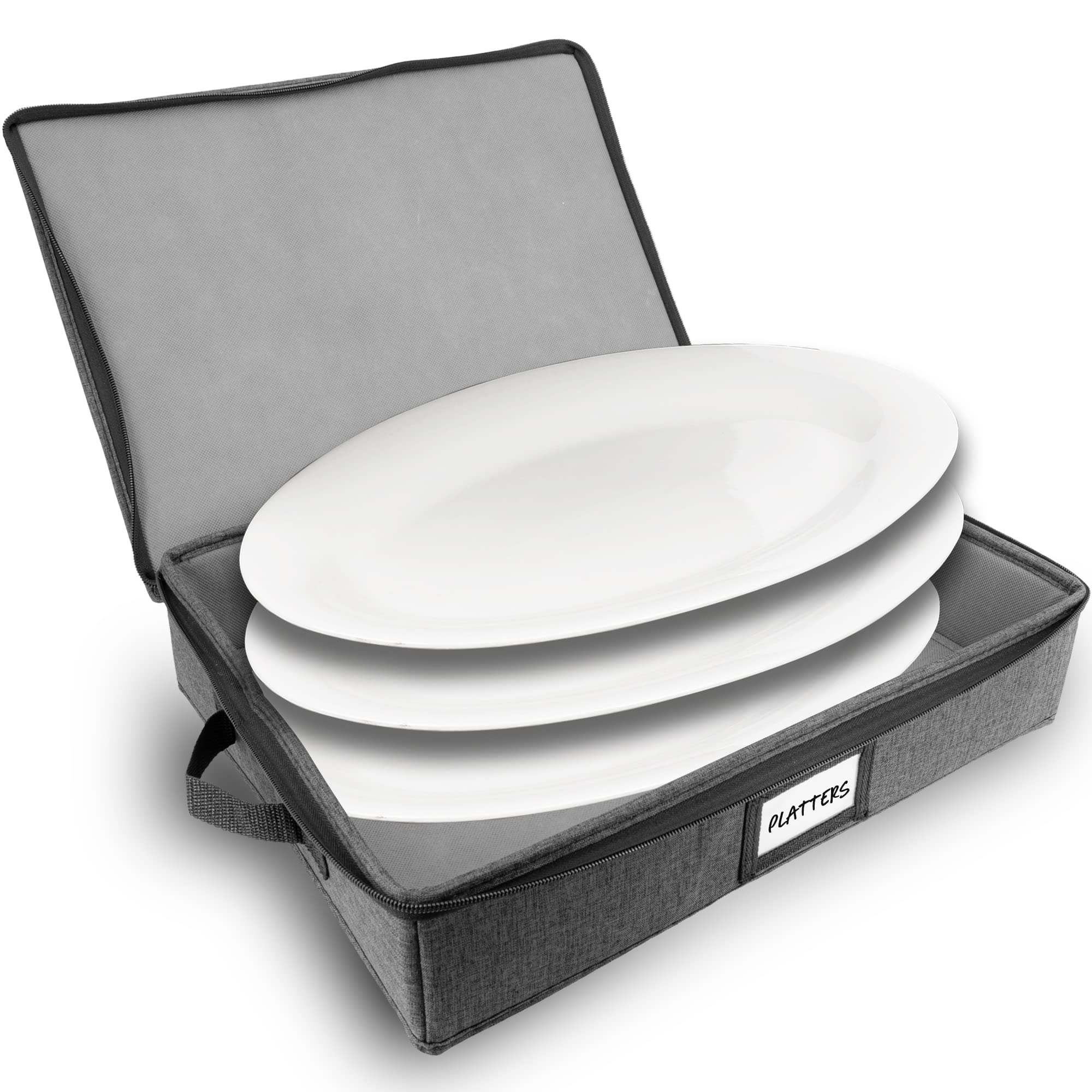 HOMELUX THEORY Almacenaje de platos con tapa dura para protección superior