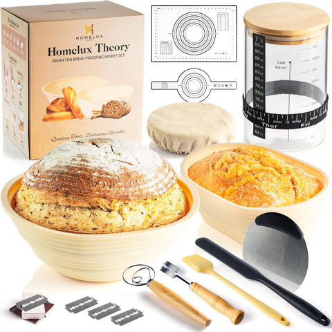 HOMELUX THEORY frasco de vidrio para levadura, fácil de rellenar y conservar.