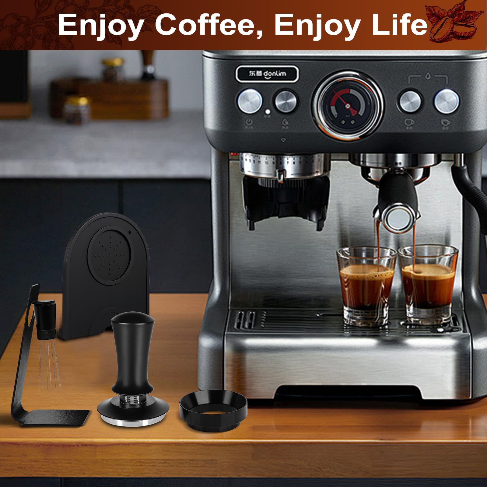 HomelyLife regalo espresso 58mm para aficionados